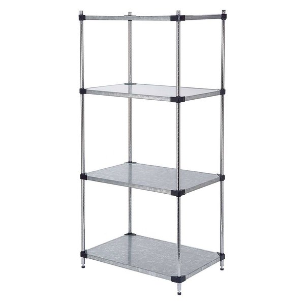 Nexel Shelving, Galvanized Steel, 48W X 24D X 74H 189935